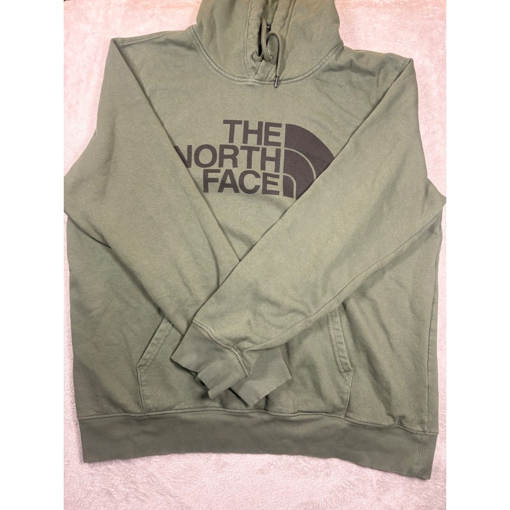 The North Face Men's XL Green Logo Pullover Hoodie Sweatshirt